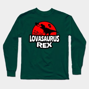 Lovasaurus Rex, Dinosaur, Cute Kid, Kid Valentines, Valentine's Day 2021, Dinosaurs Rex, Kid Dino Long Sleeve T-Shirt